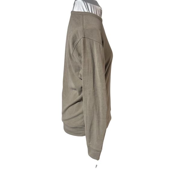 Jachs New York Ultra Softtouch Long Sleeve Crewneck Sweatshirt Mens M Tan Stone - Picture 2 of 6